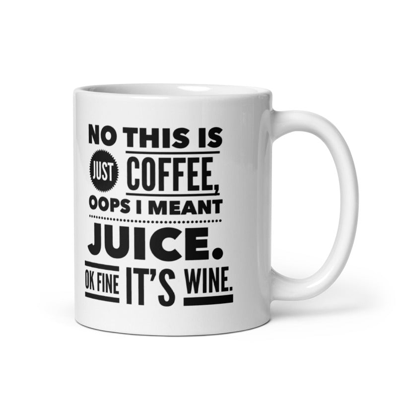This is Just Coffee White glossy mug Coffee Mug