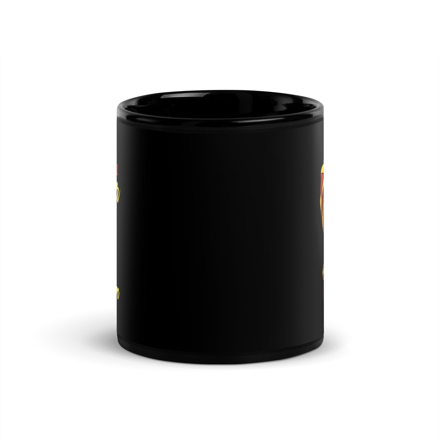 They Whisper to Her Black Glossy Mug