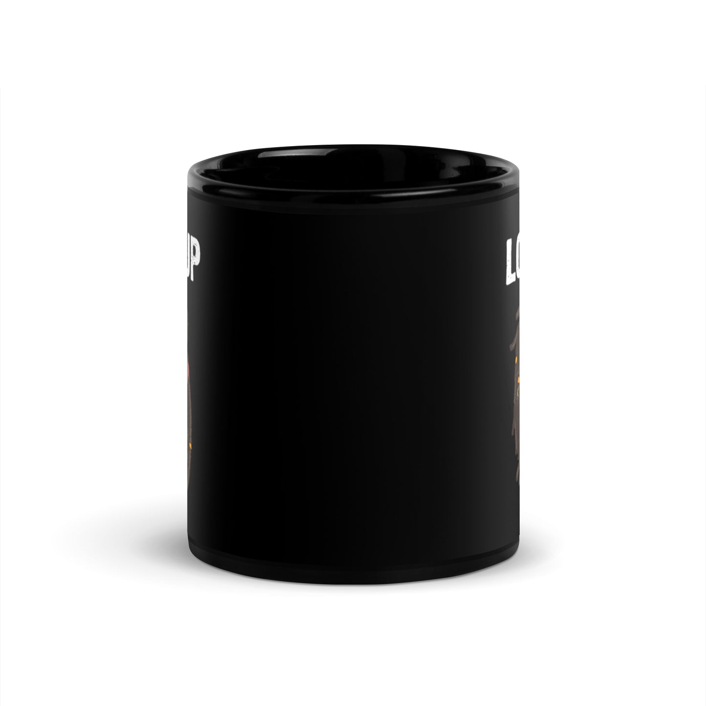Loc’d Up Black Glossy Mug