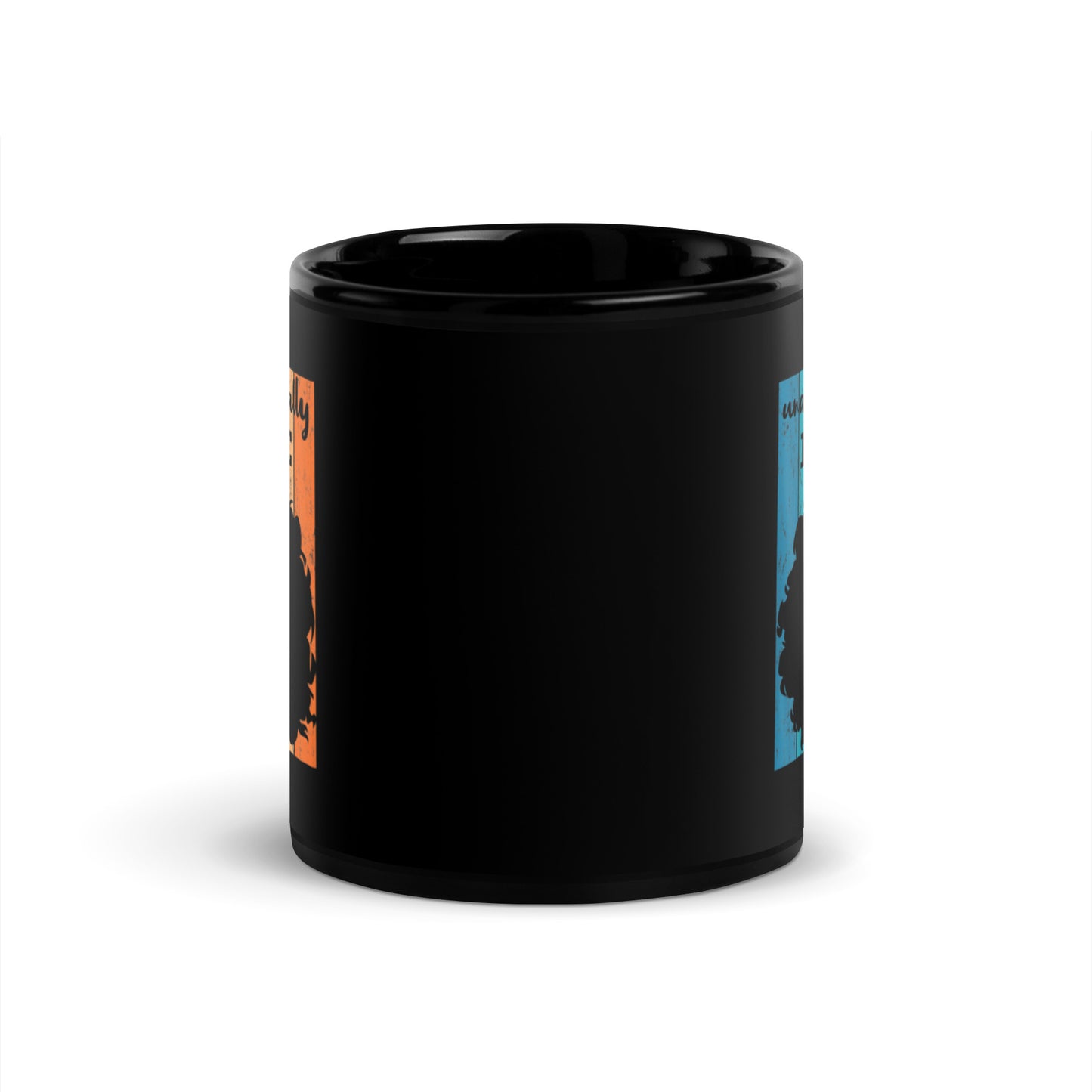 Unopologetically Dope Black Glossy Mug
