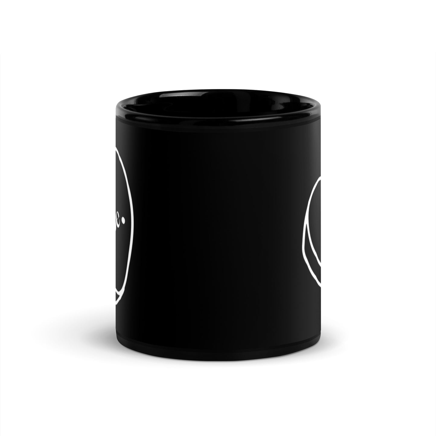 Nope Black Glossy Mug