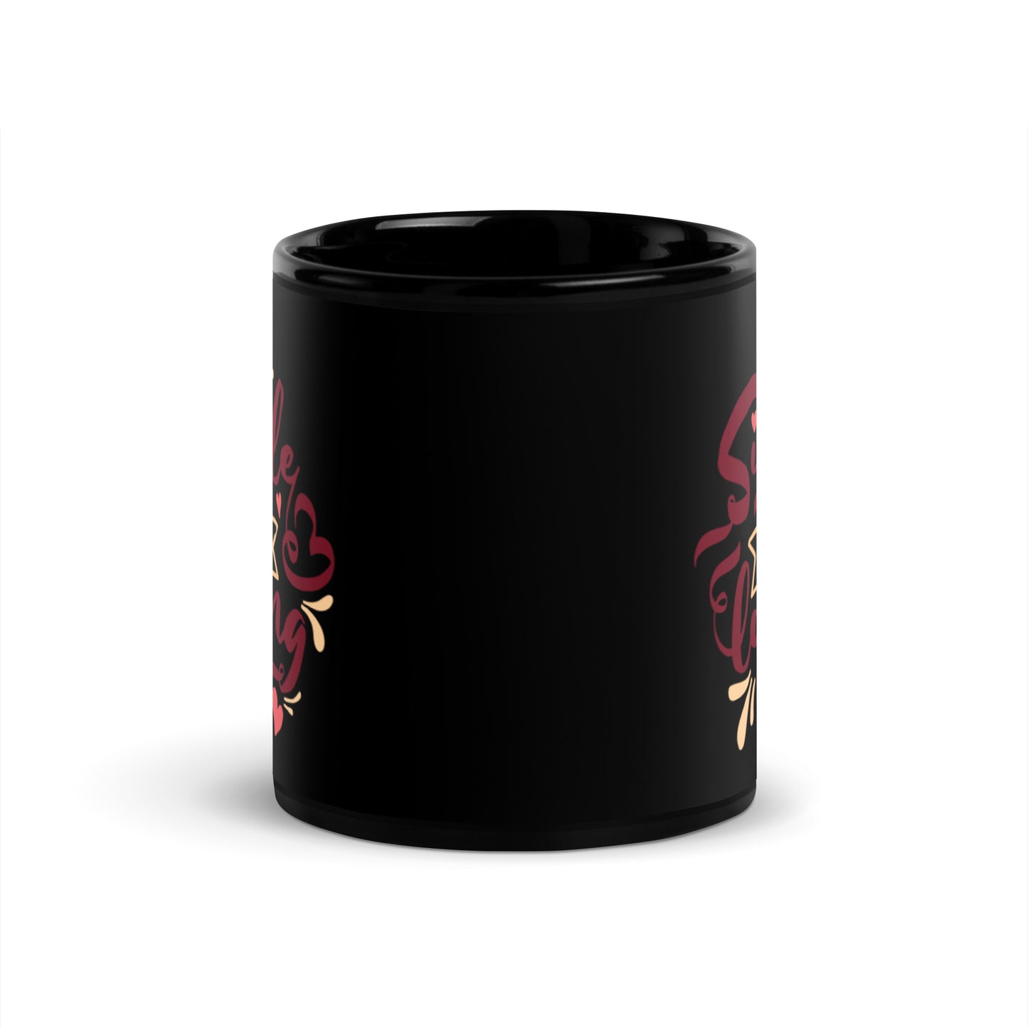 Single & Loving It Black Glossy Mug
