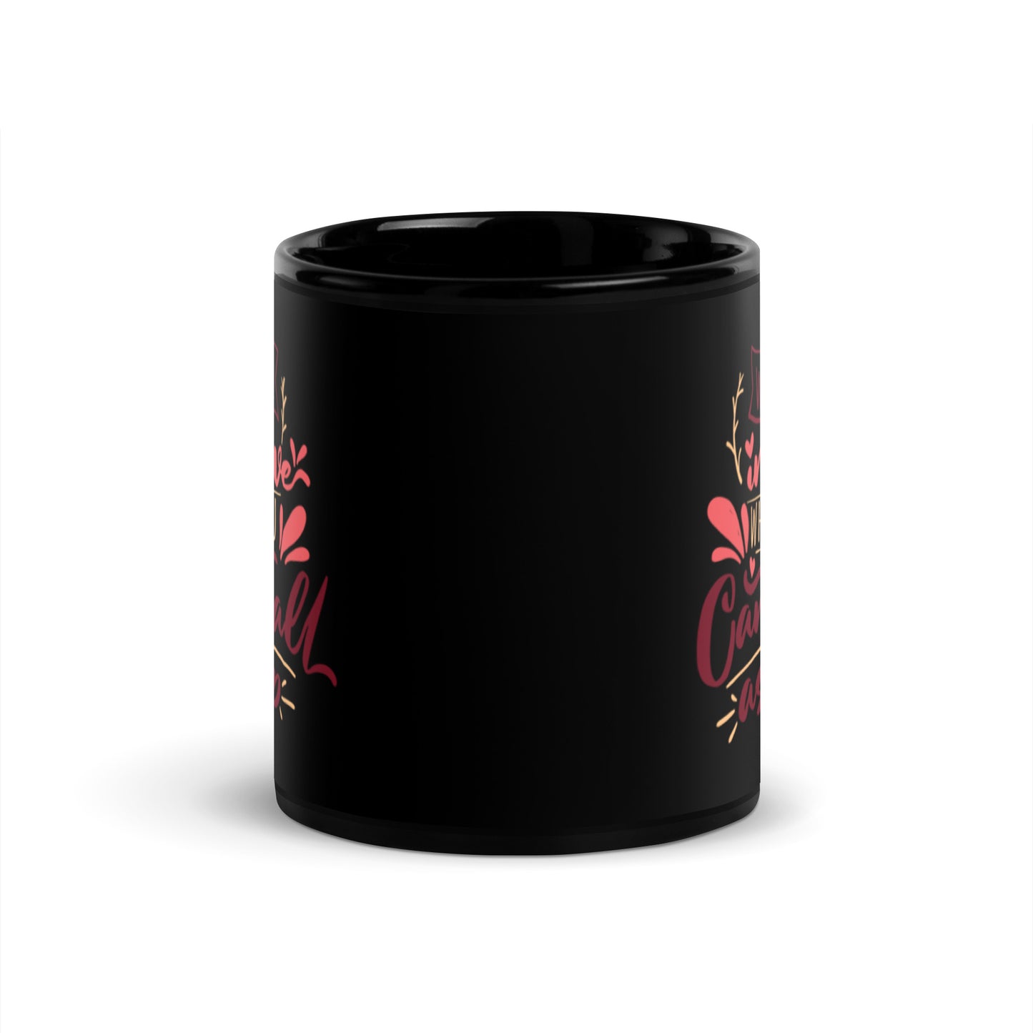 Why Fall In Love When You Can Fall Asleep Black Glossy Mug