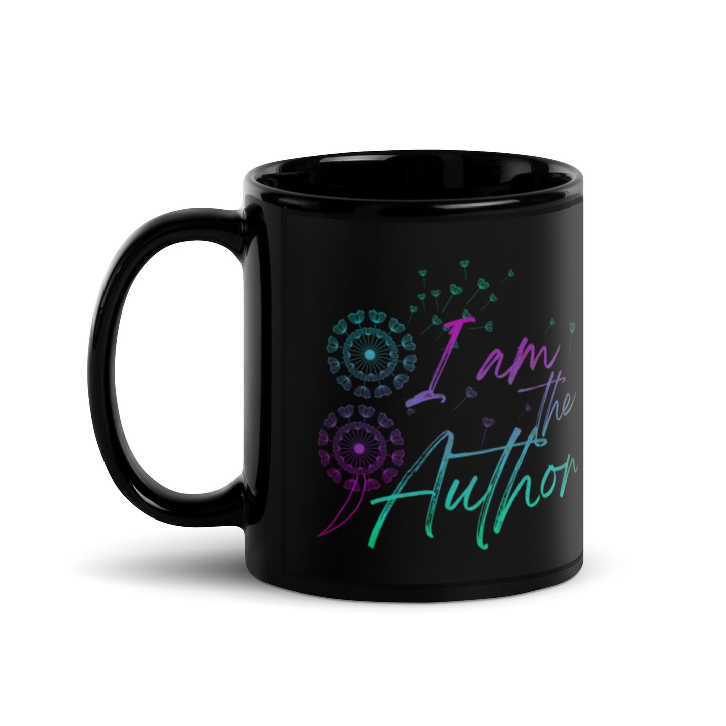 I Am The Author Black Glossy Mug
