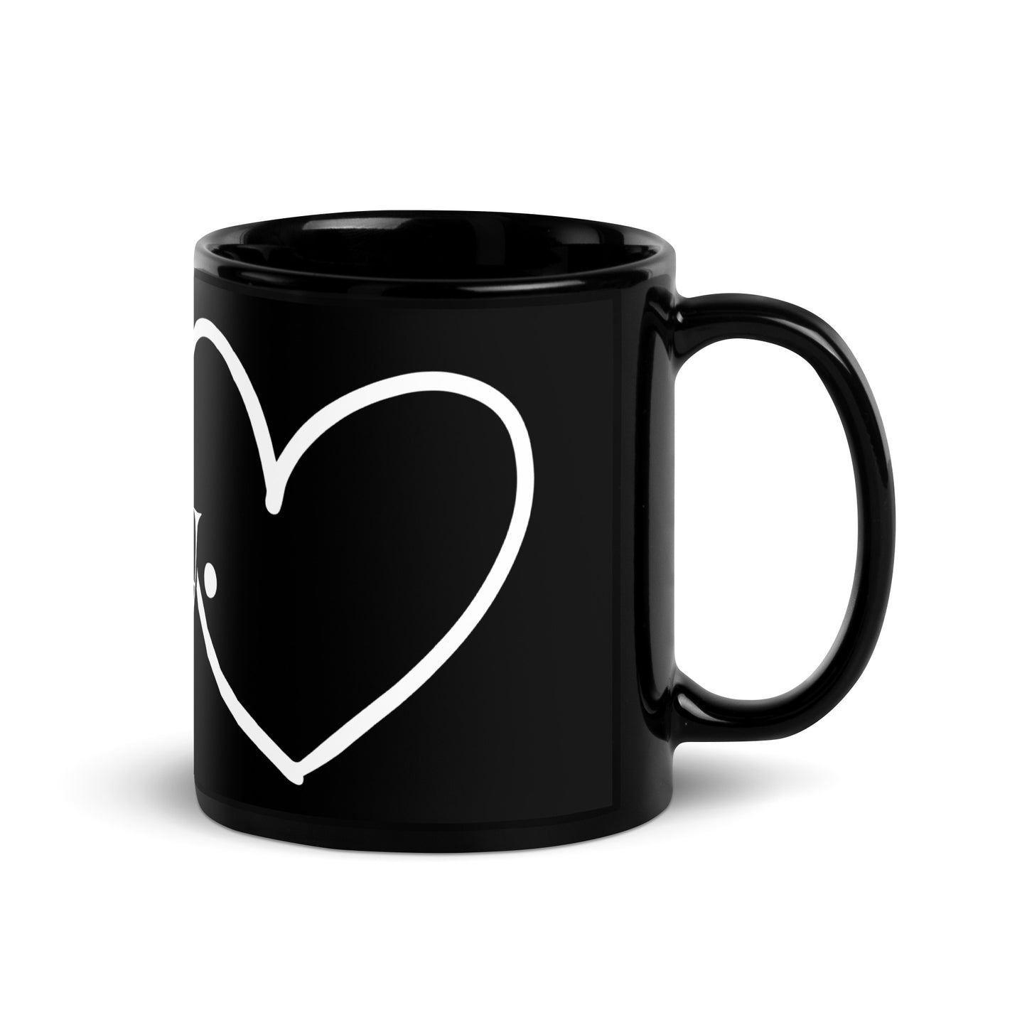 Go Away Black Glossy Mug