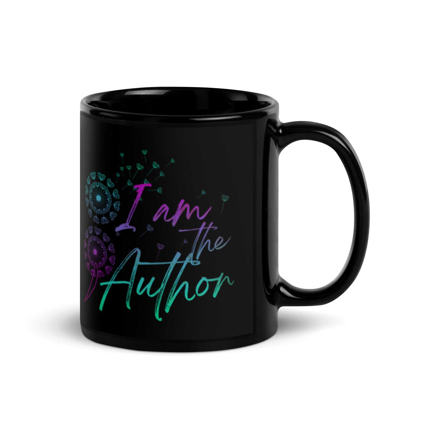 I Am The Author Black Glossy Mug