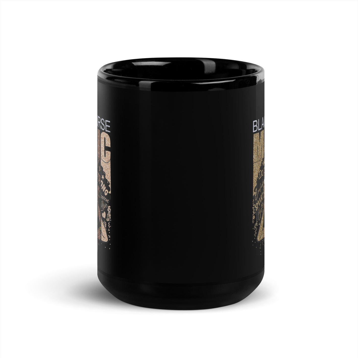 Black Nurse Magic Glossy Mug