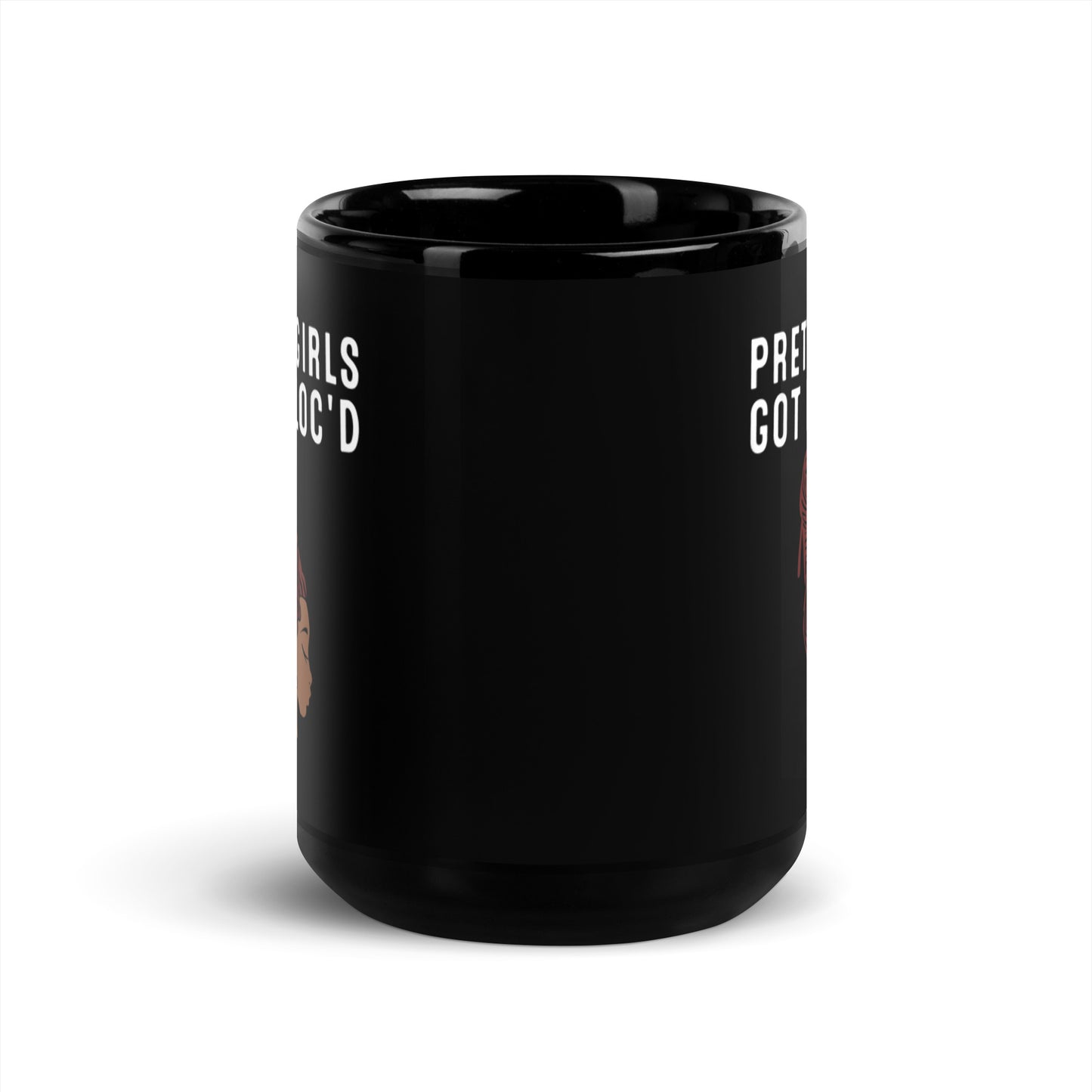 Pretty Girla Got it Loc’d Black Glossy Mug