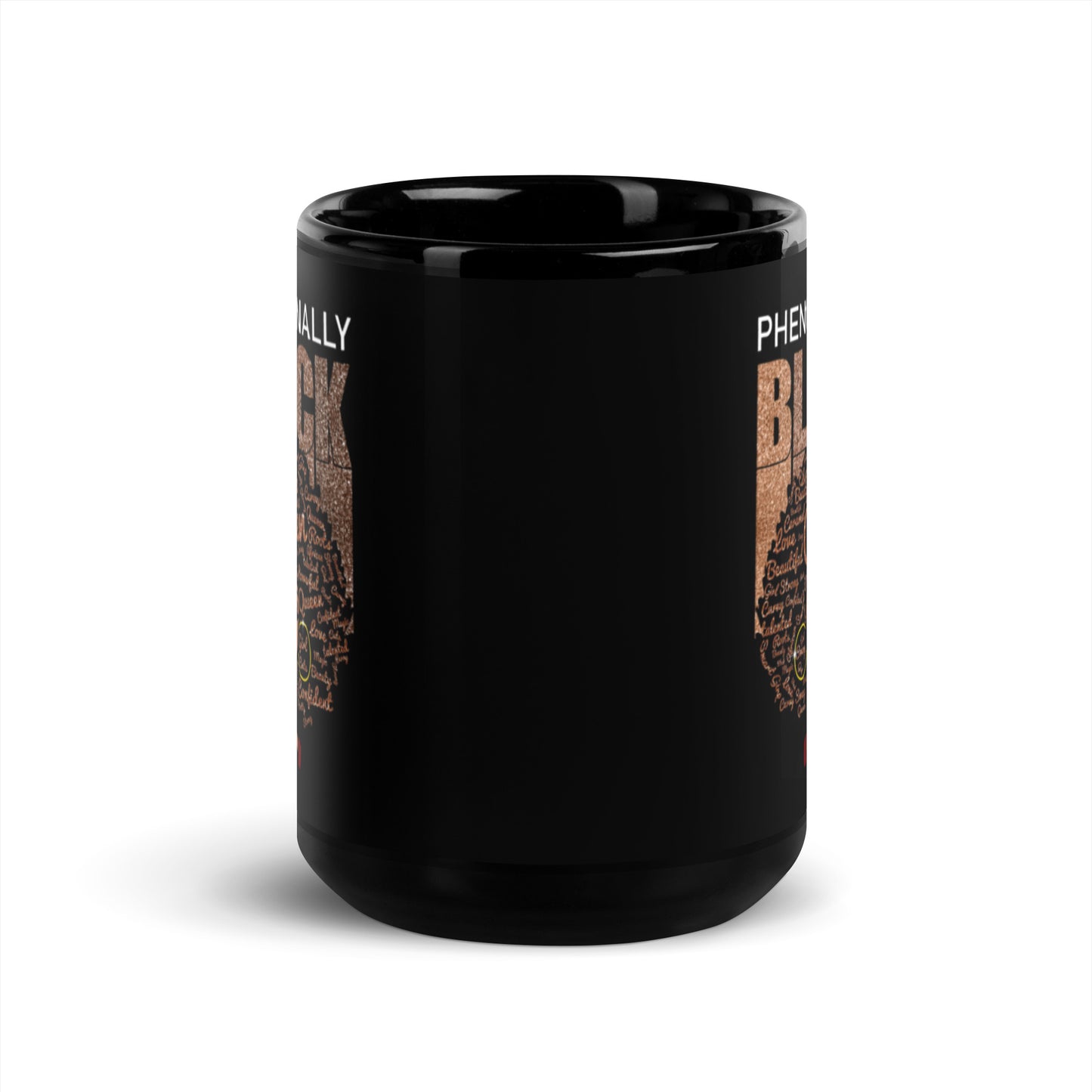 Phenomally Black Queen Black Glossy Mug