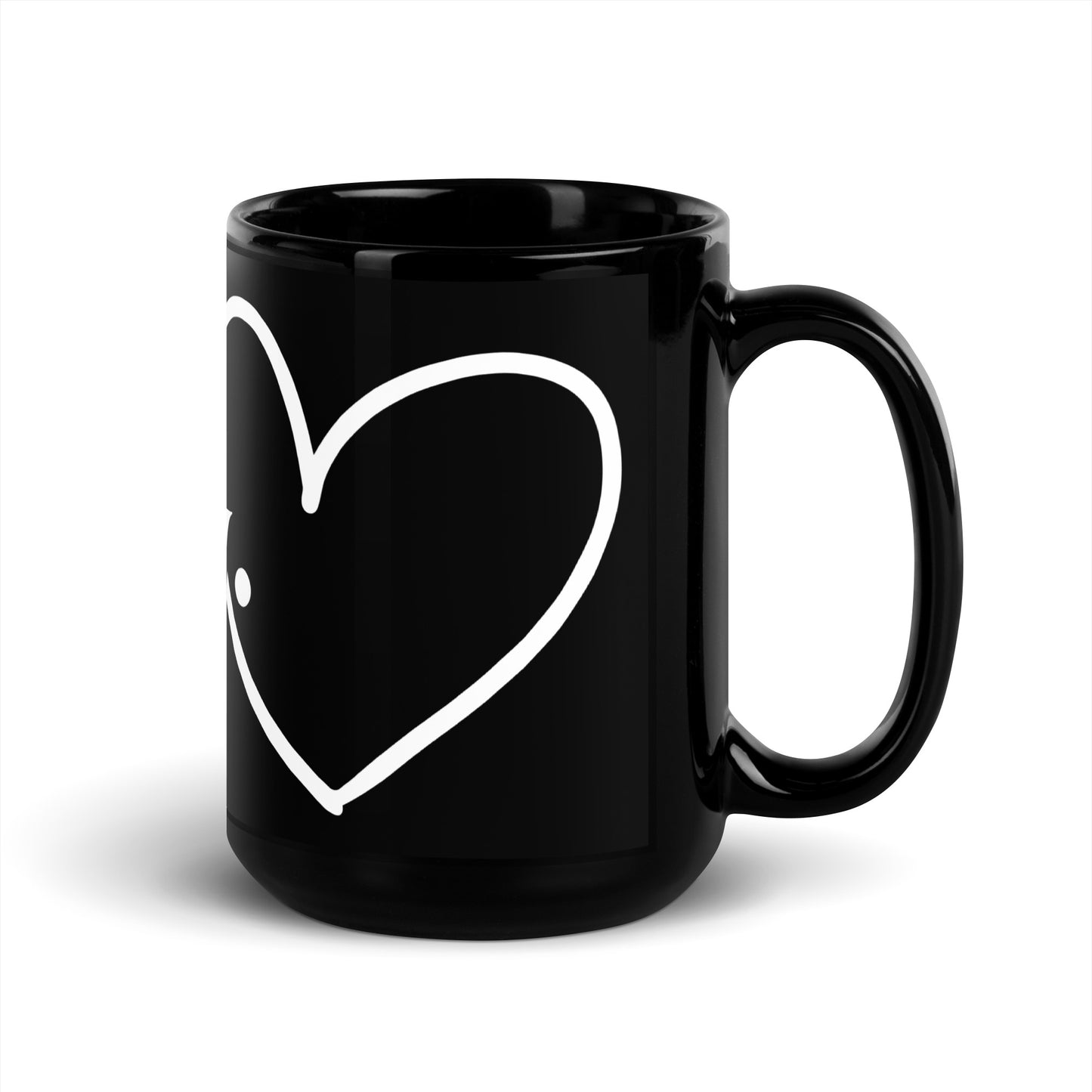 Go Away Black Glossy Mug
