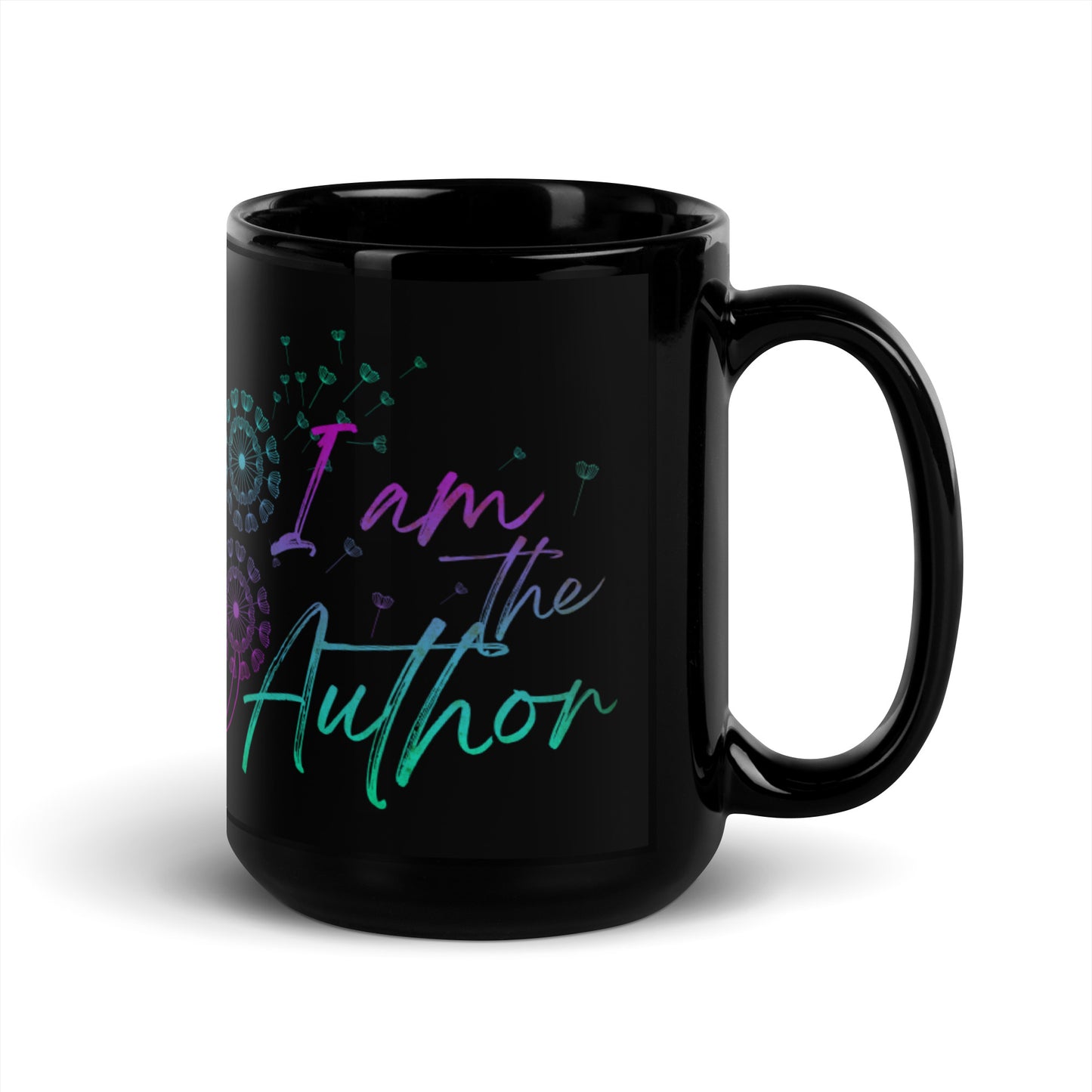 I Am The Author Black Glossy Mug
