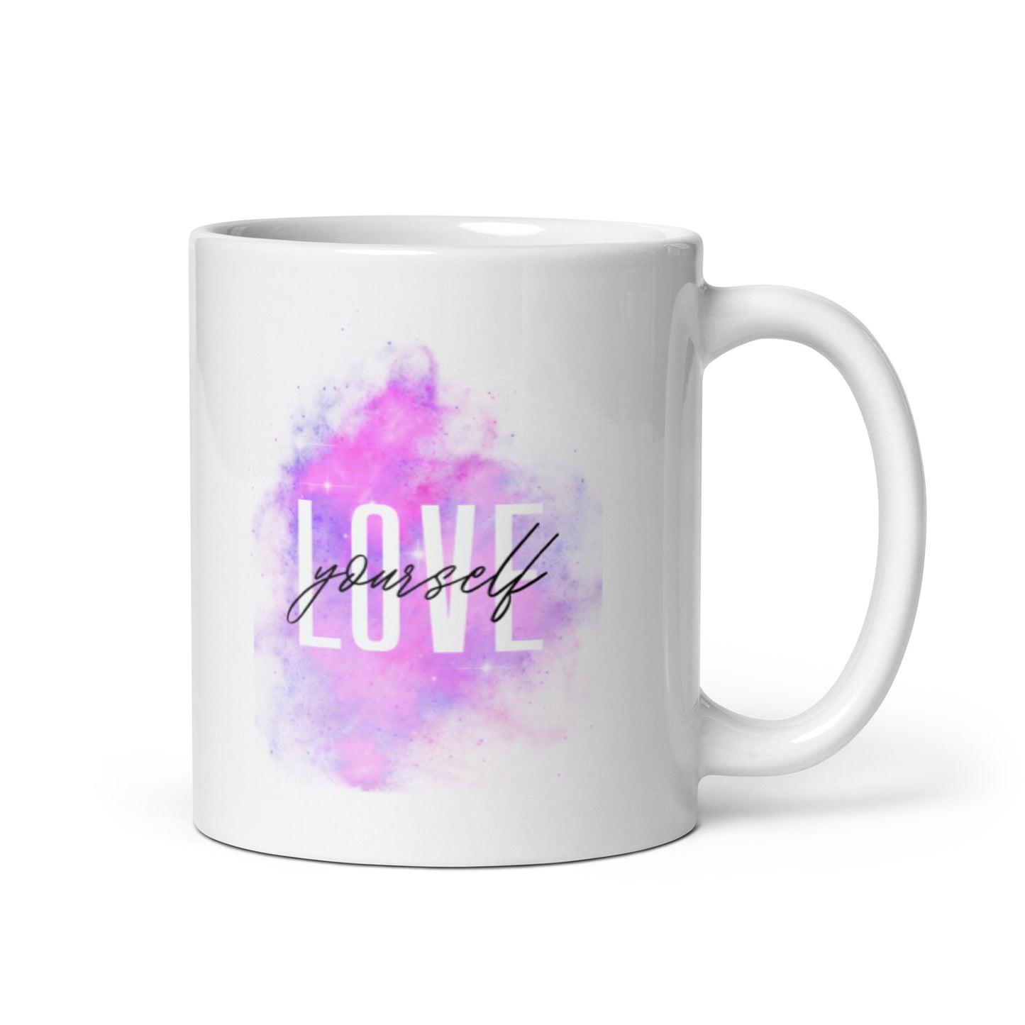 Love Yourself White glossy mug
