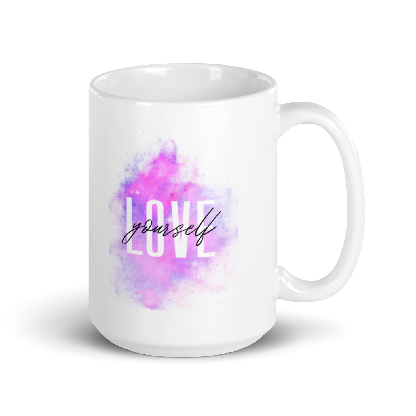 Love Yourself White glossy mug