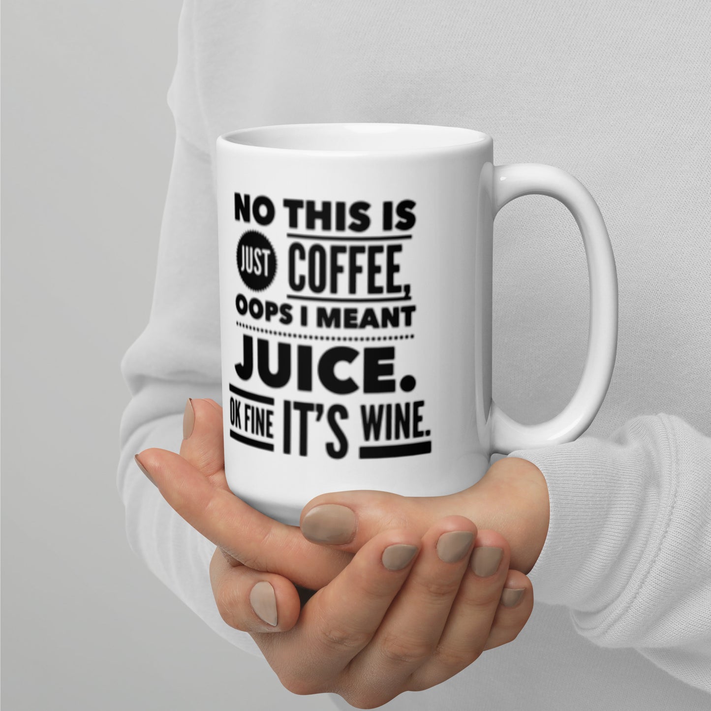 This is Just Coffee White glossy mug Coffee Mug