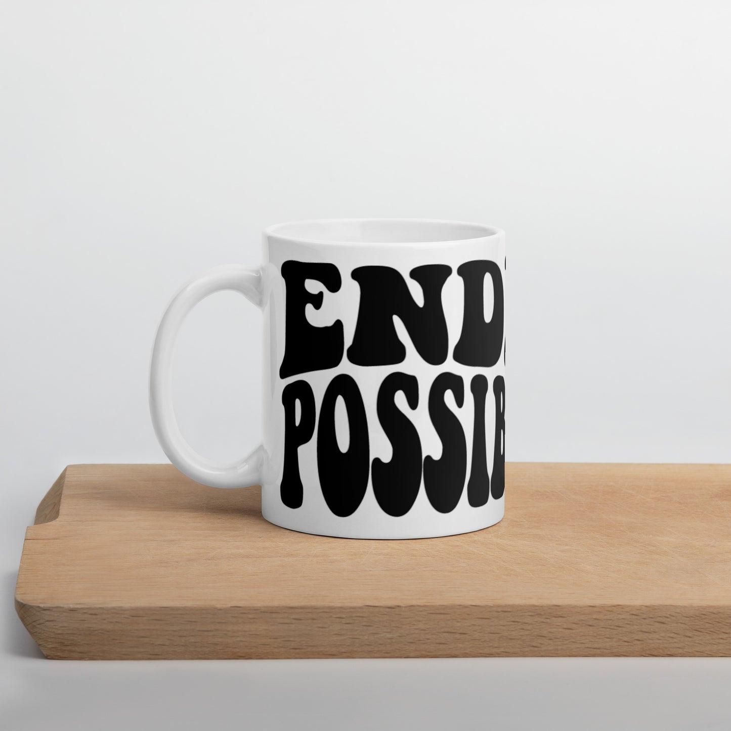 LIMITLESS POSSIBILITIES White glossy mug