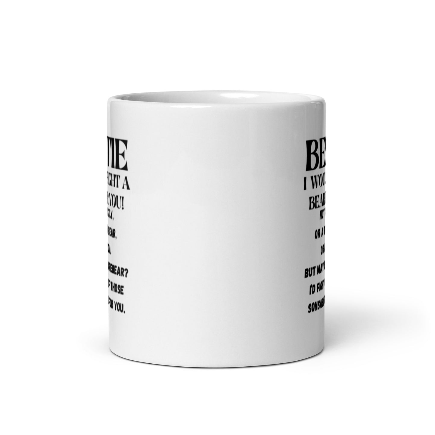 Bestie White glossy mug