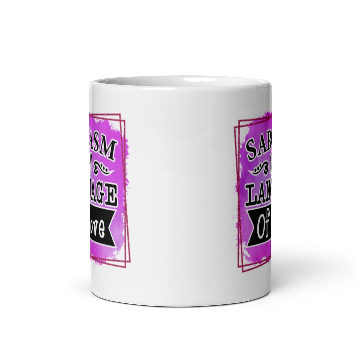 Sarcasm White glossy mug