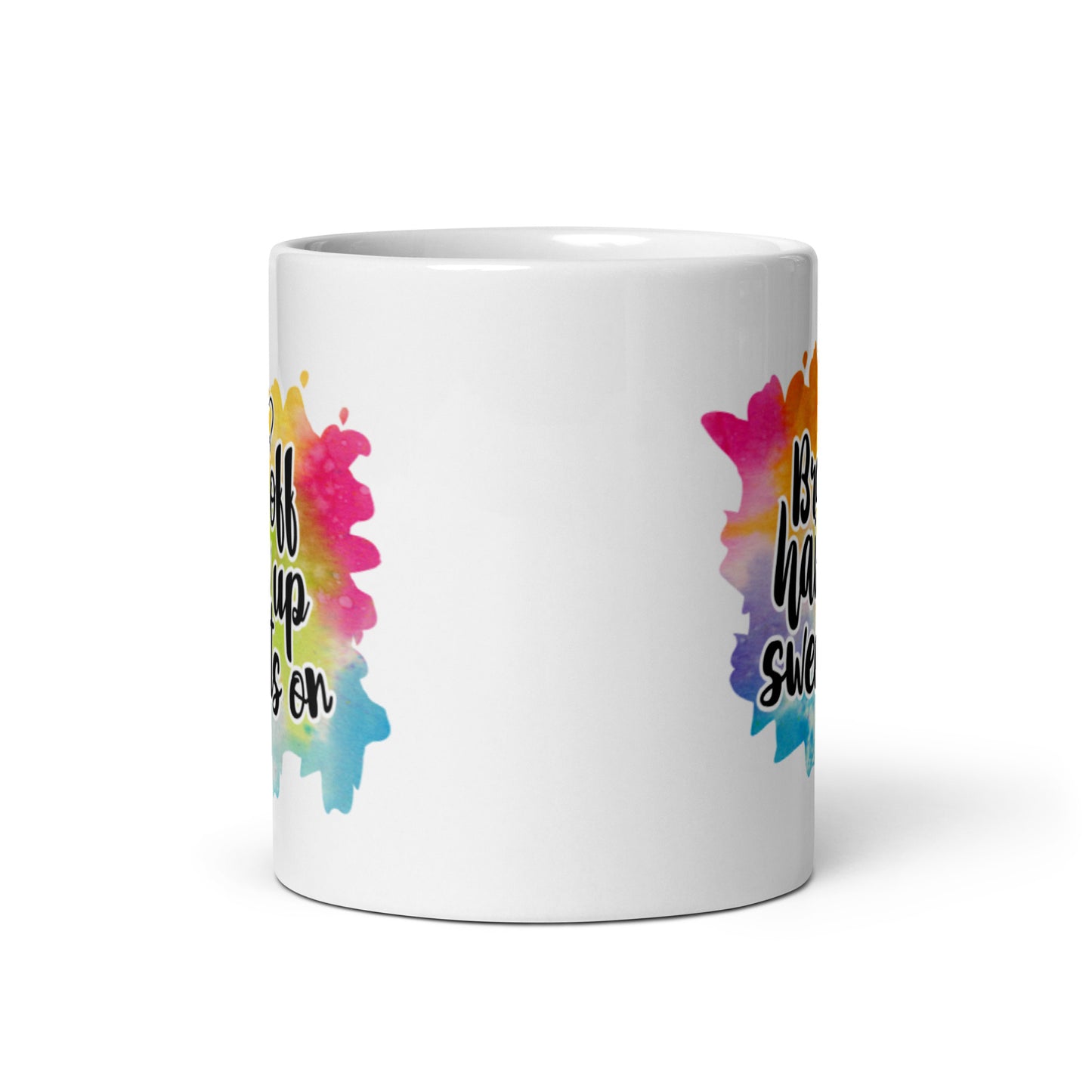 Bra Off White glossy mug