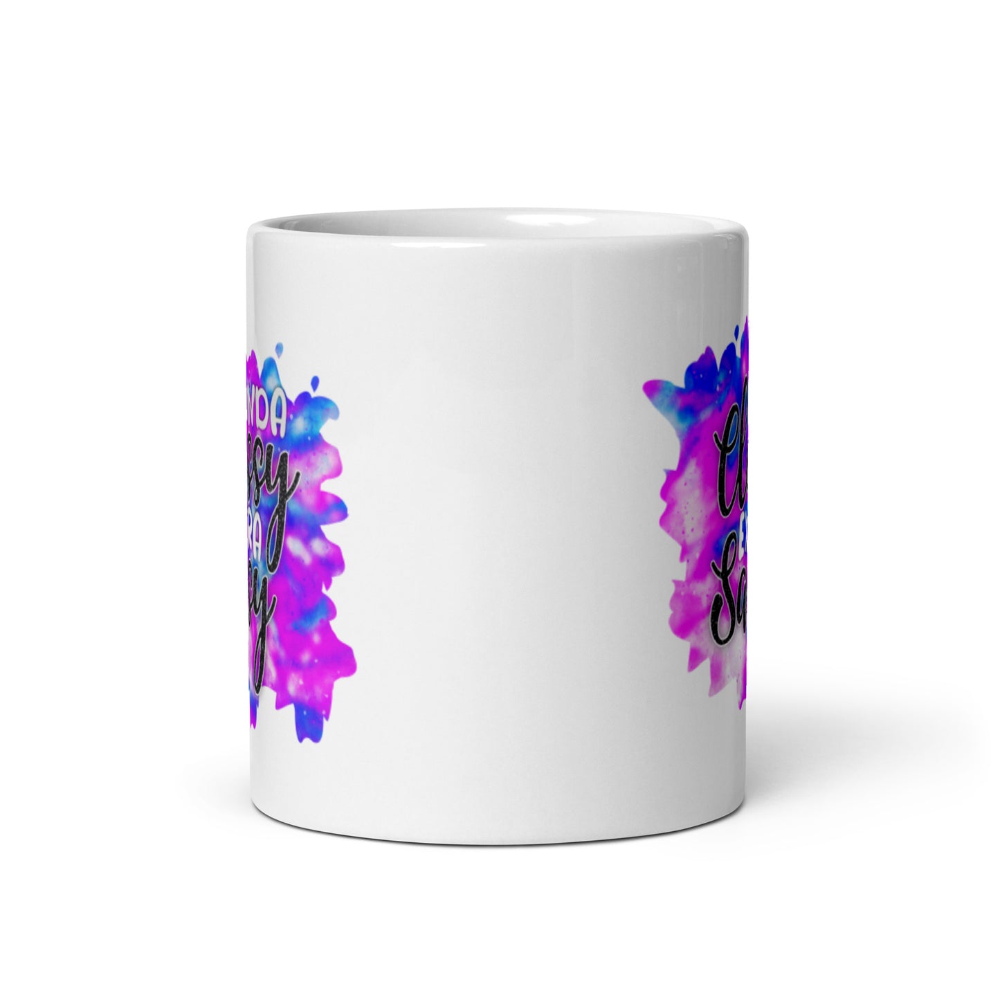 Kinda Classy Extra Sassy White glossy mug