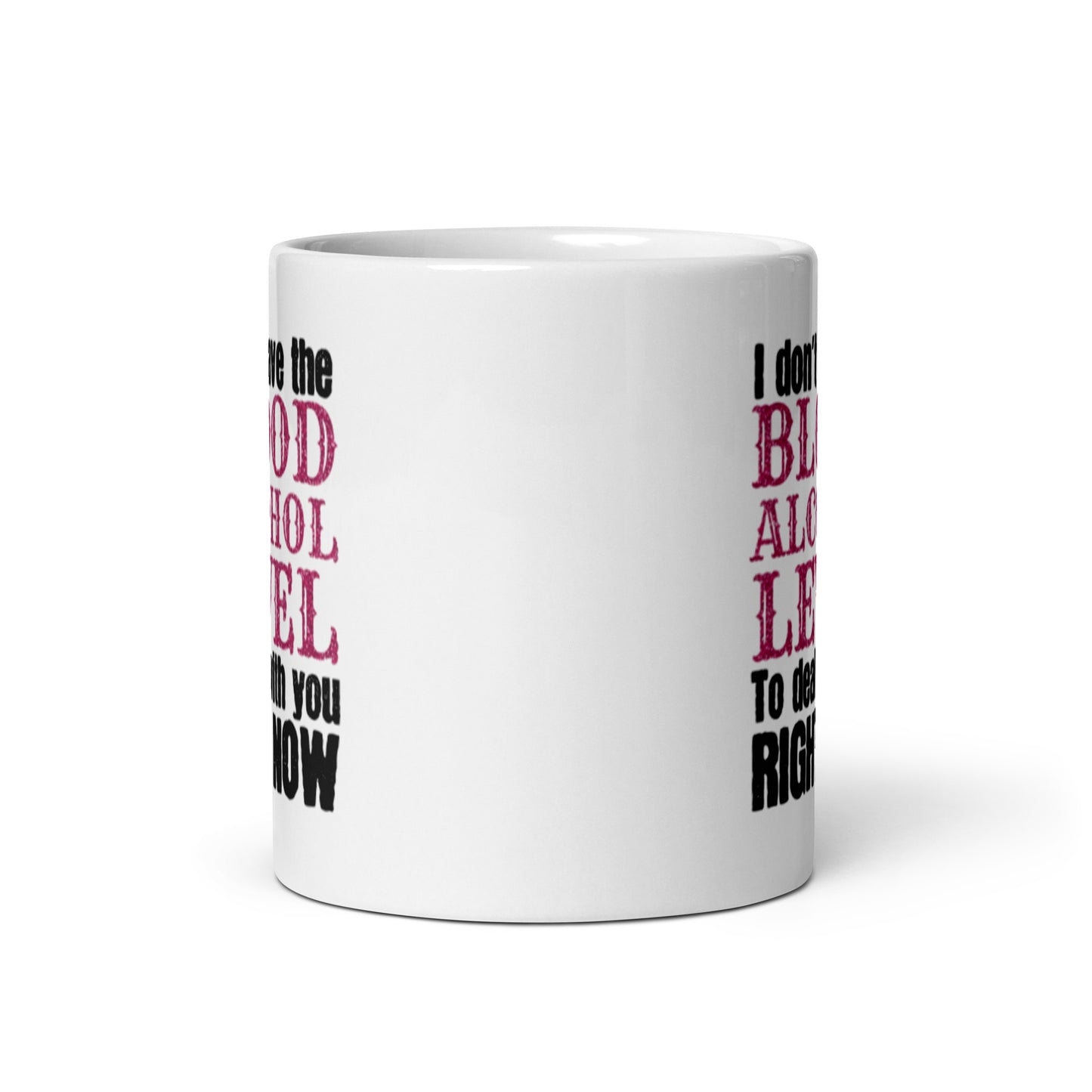 Blood Alcohol Level White glossy mug