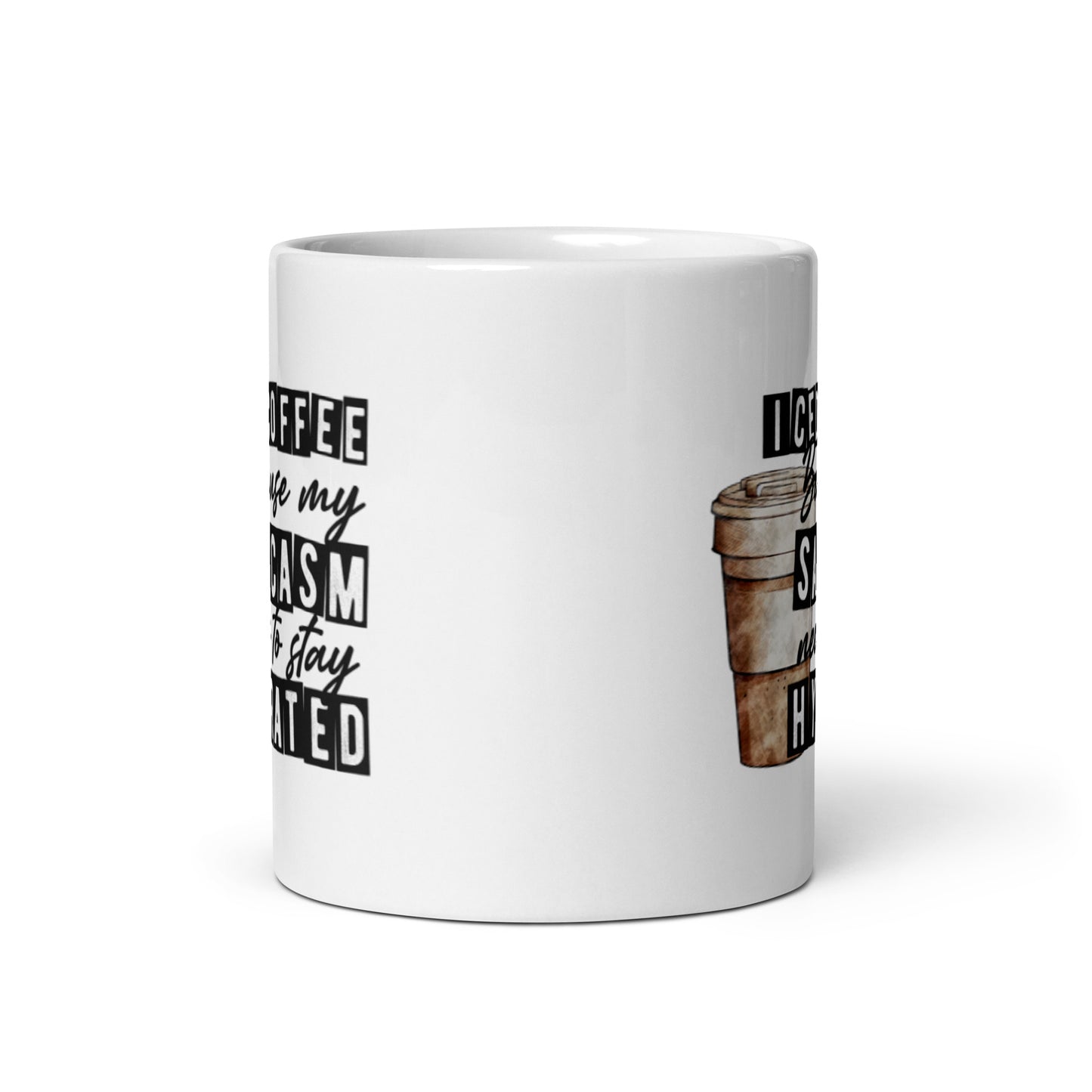 Iced Coffee White glossy mug