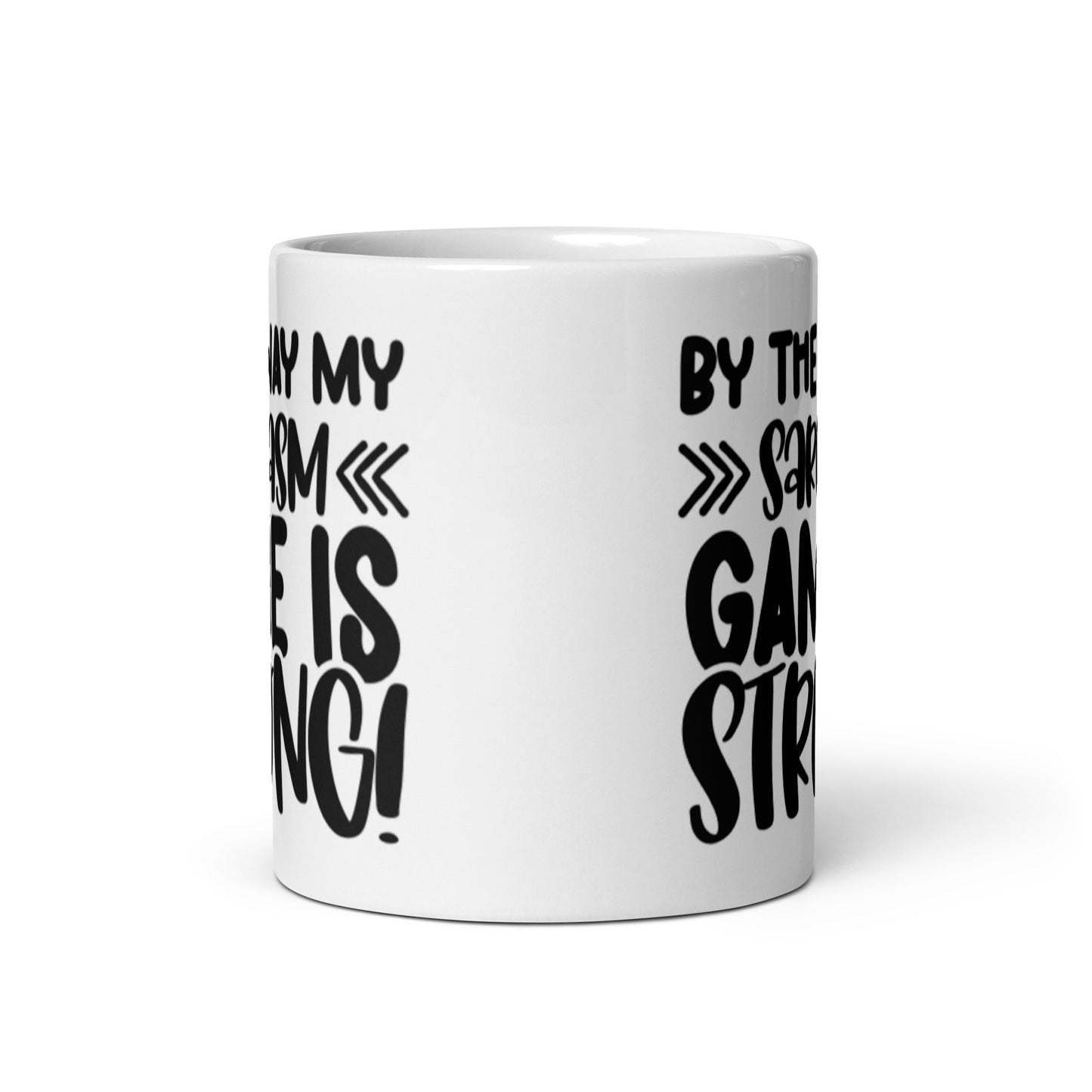 By The Way White glossy mug