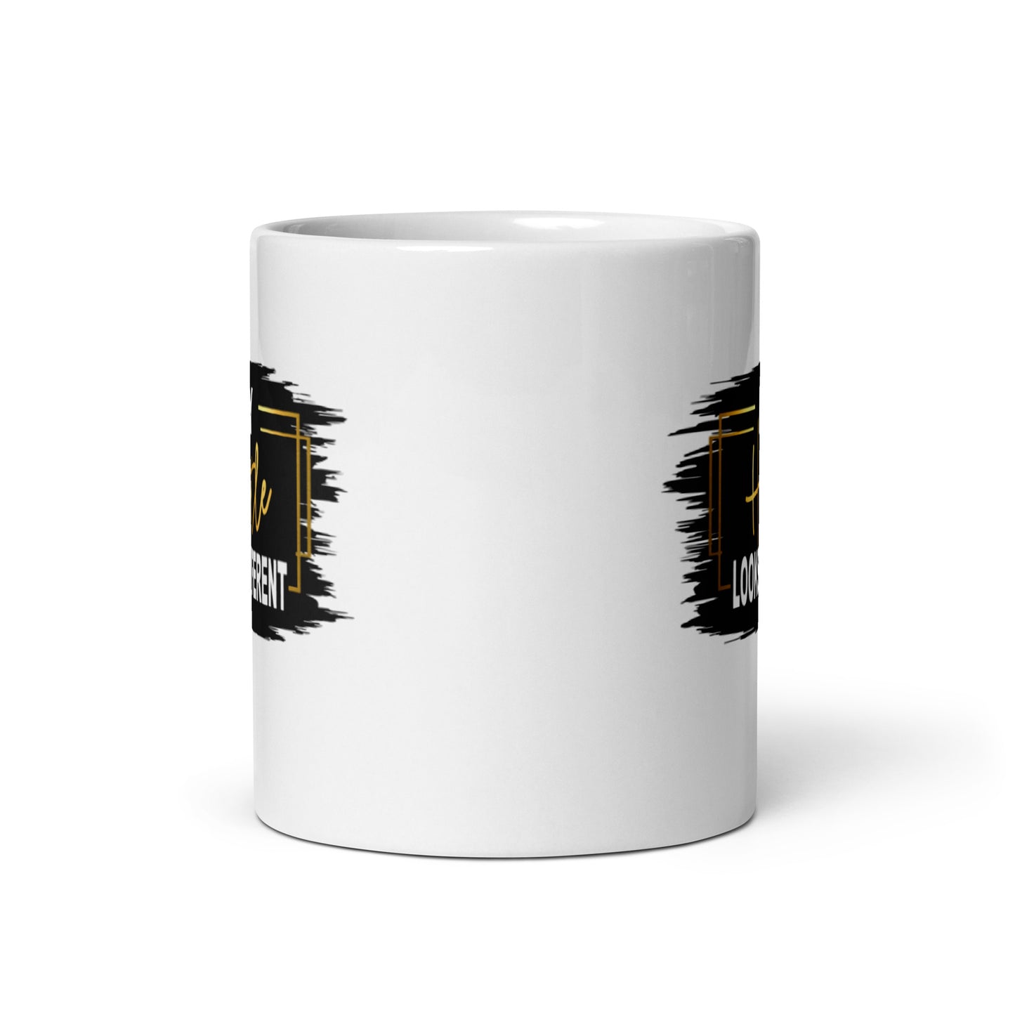 My Hustle Looks Different White glossy mug