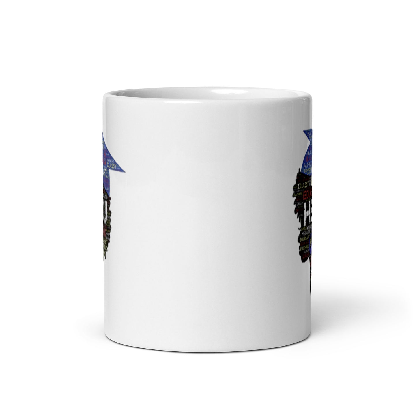 HBCU Grad White glossy mug