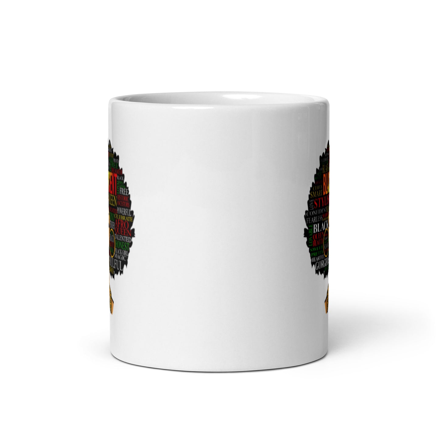 Blacknificient White glossy mug