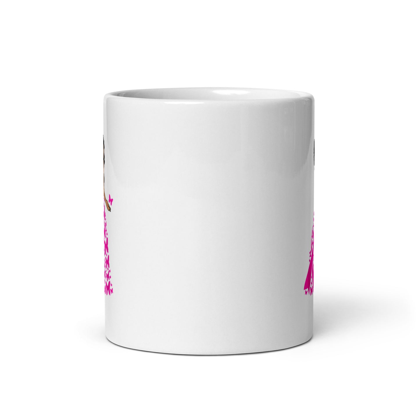 Breast Cancer Awareness White glossy mug