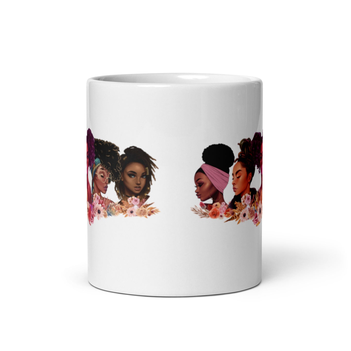 Girlfriends White glossy mug