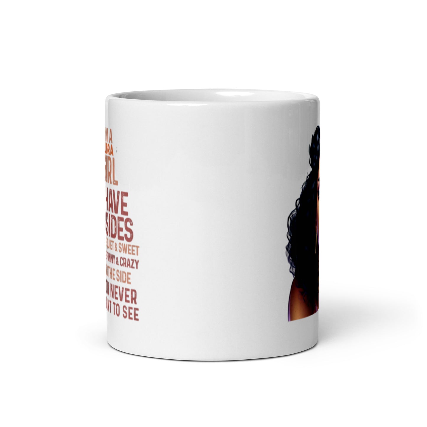I'm a Libra Girl White glossy mug