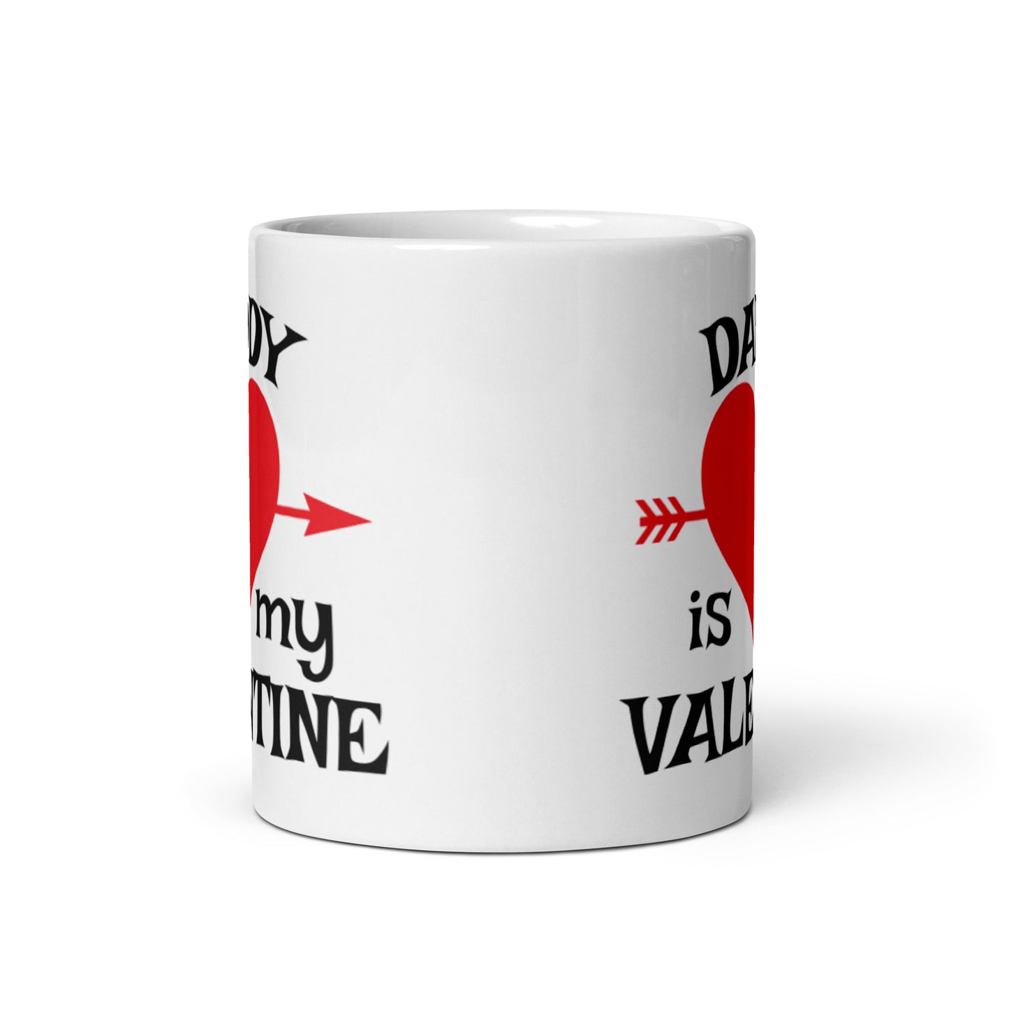 White glossy mug