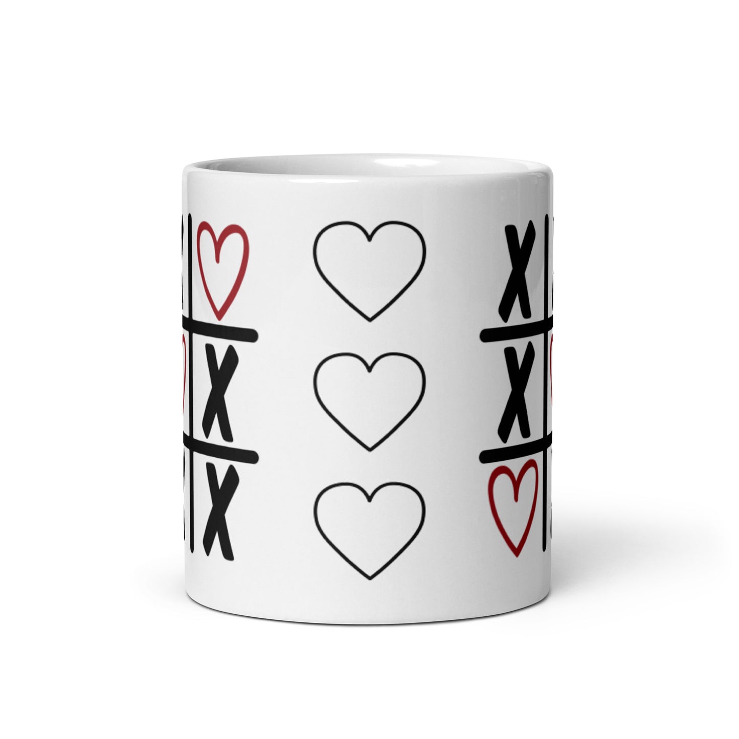 White glossy mug