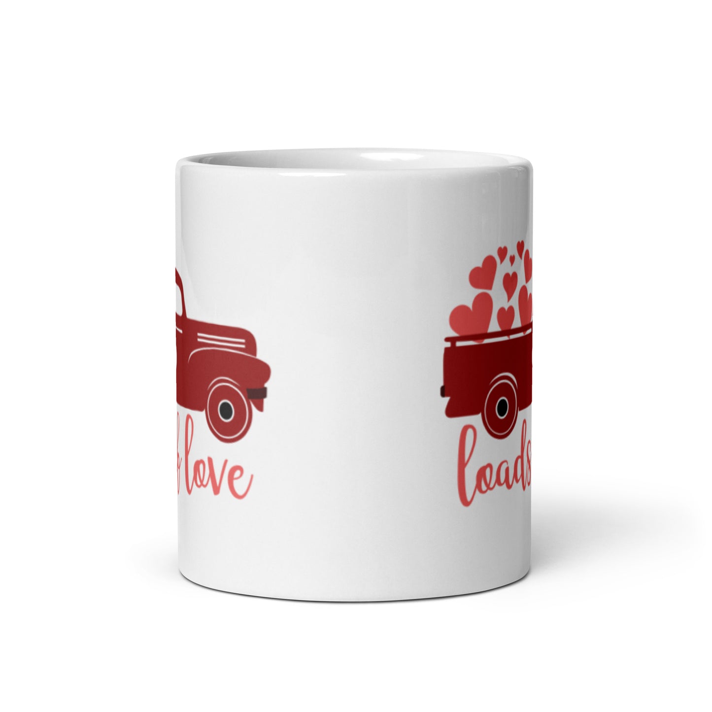 Loads of Love White glossy mug