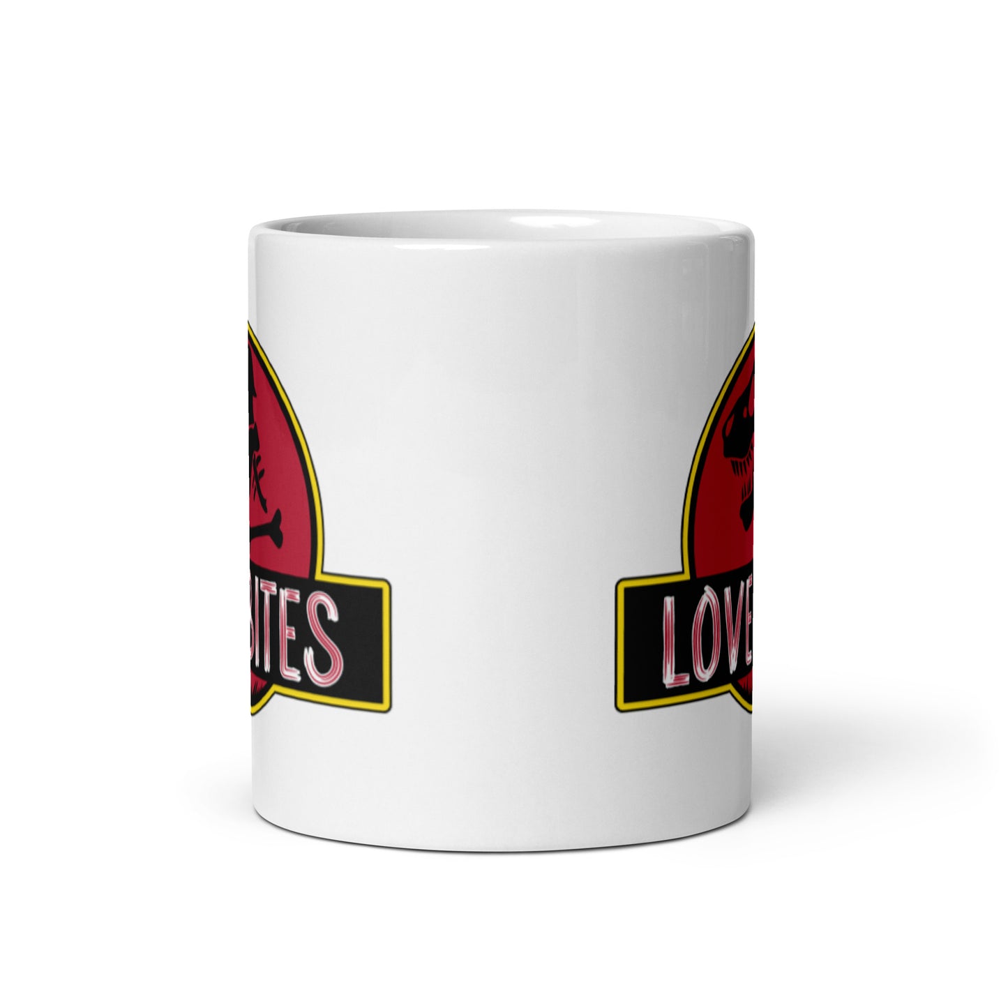 Love Bites White glossy mug