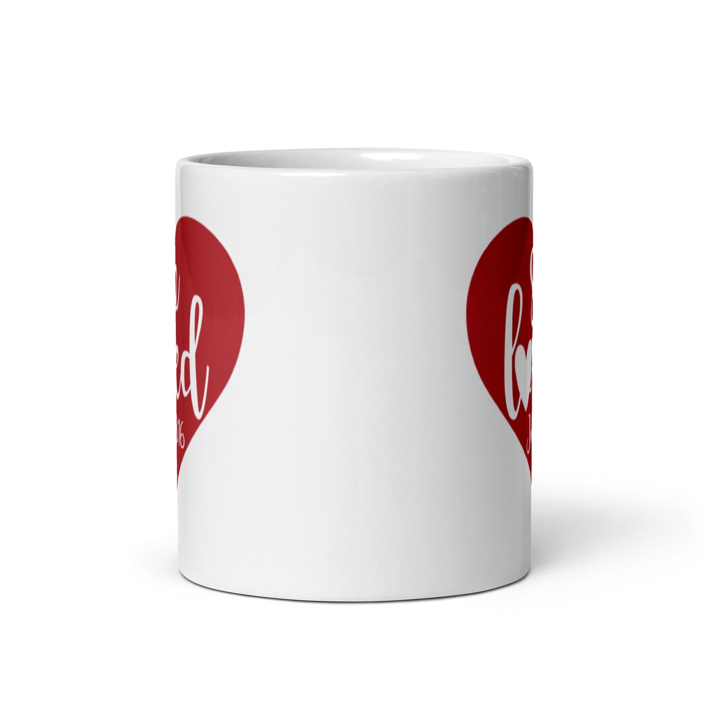 So Loved White glossy mug