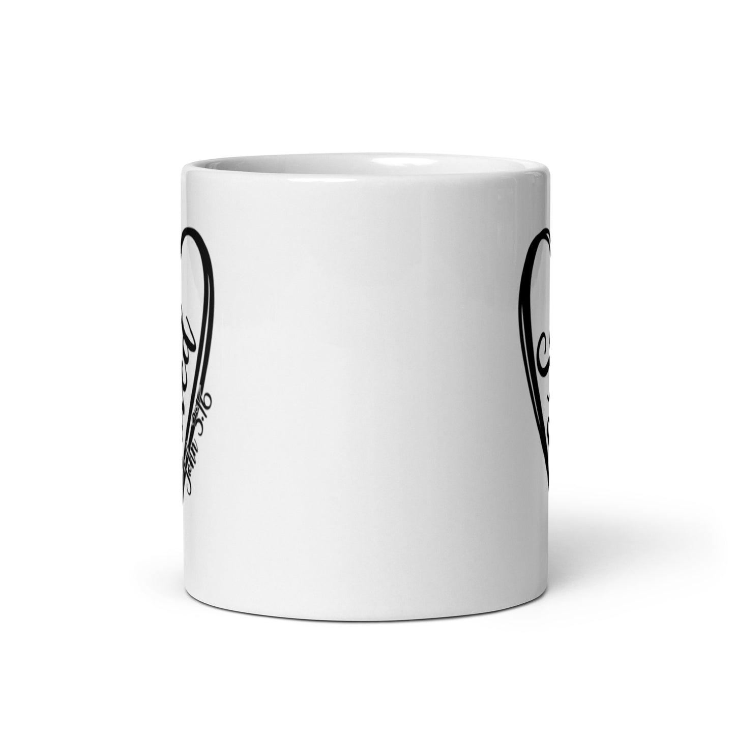 So Loved White glossy mug