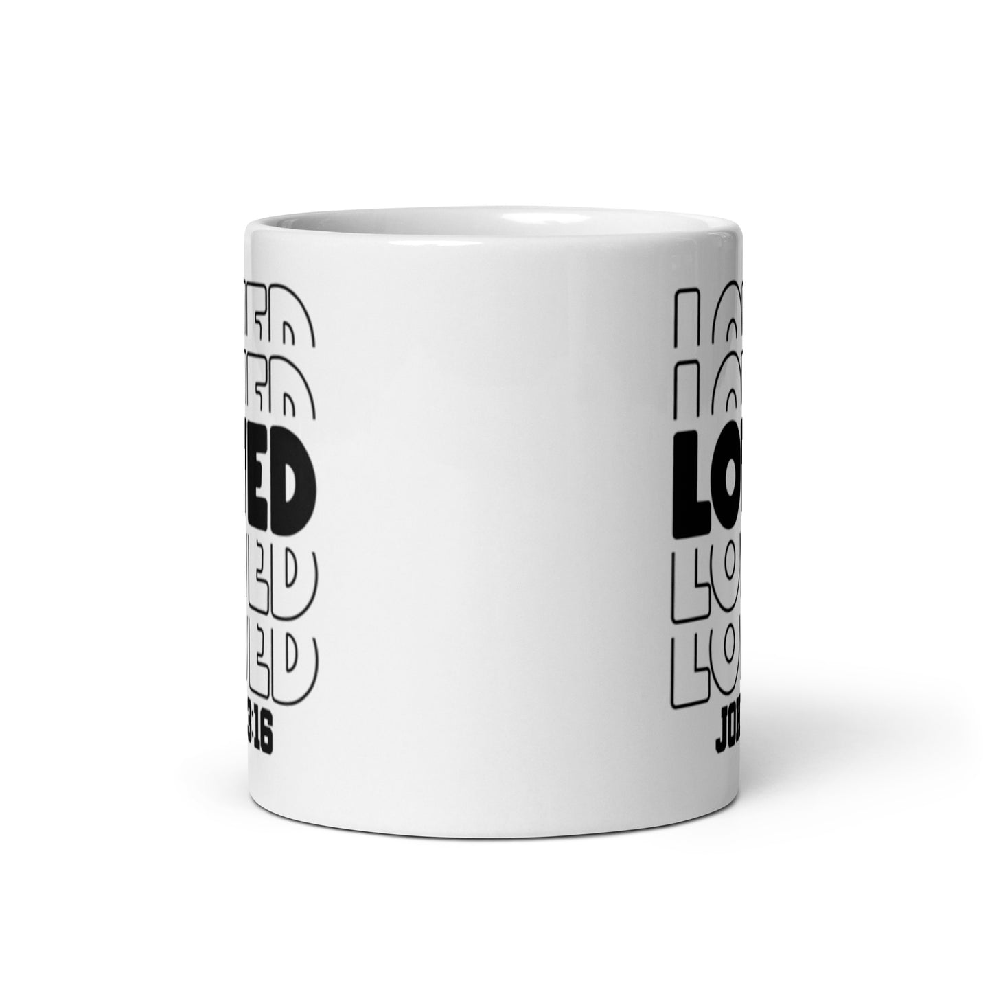 John 3:16 White glossy mug
