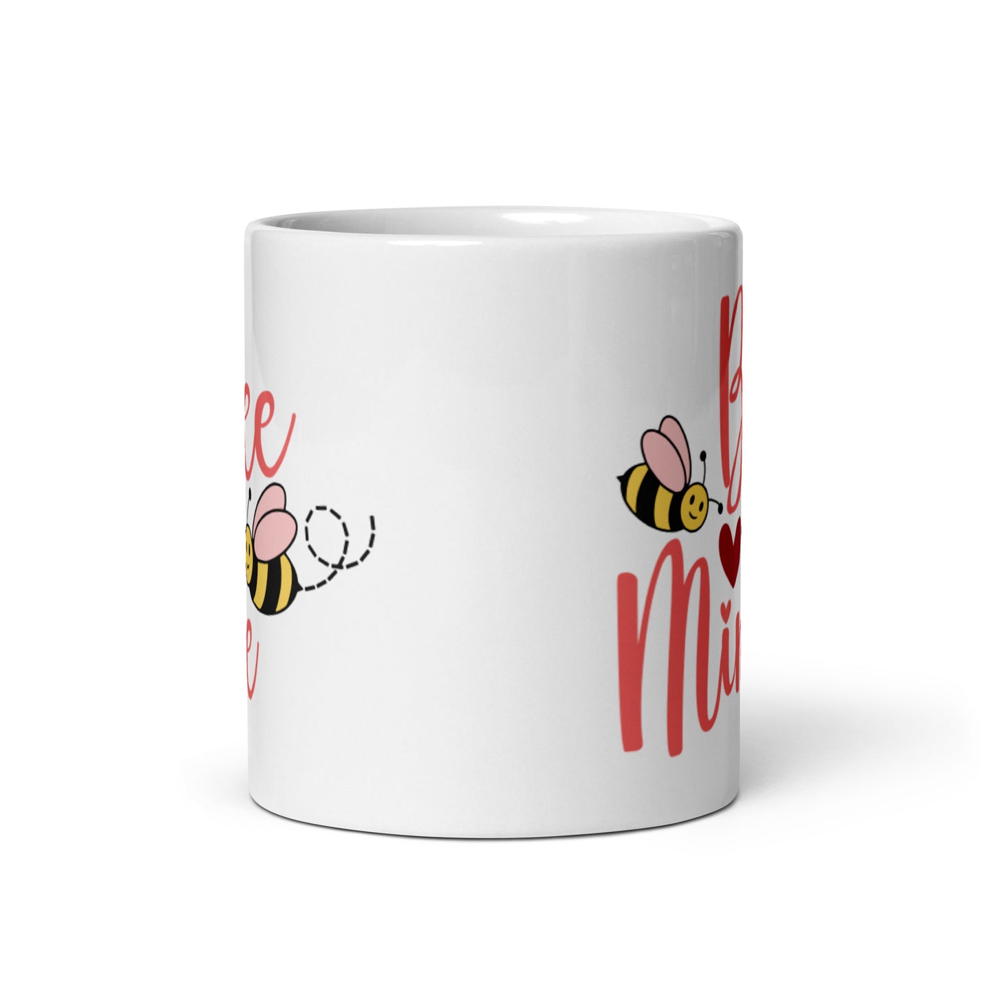 Bee Mine White glossy mug