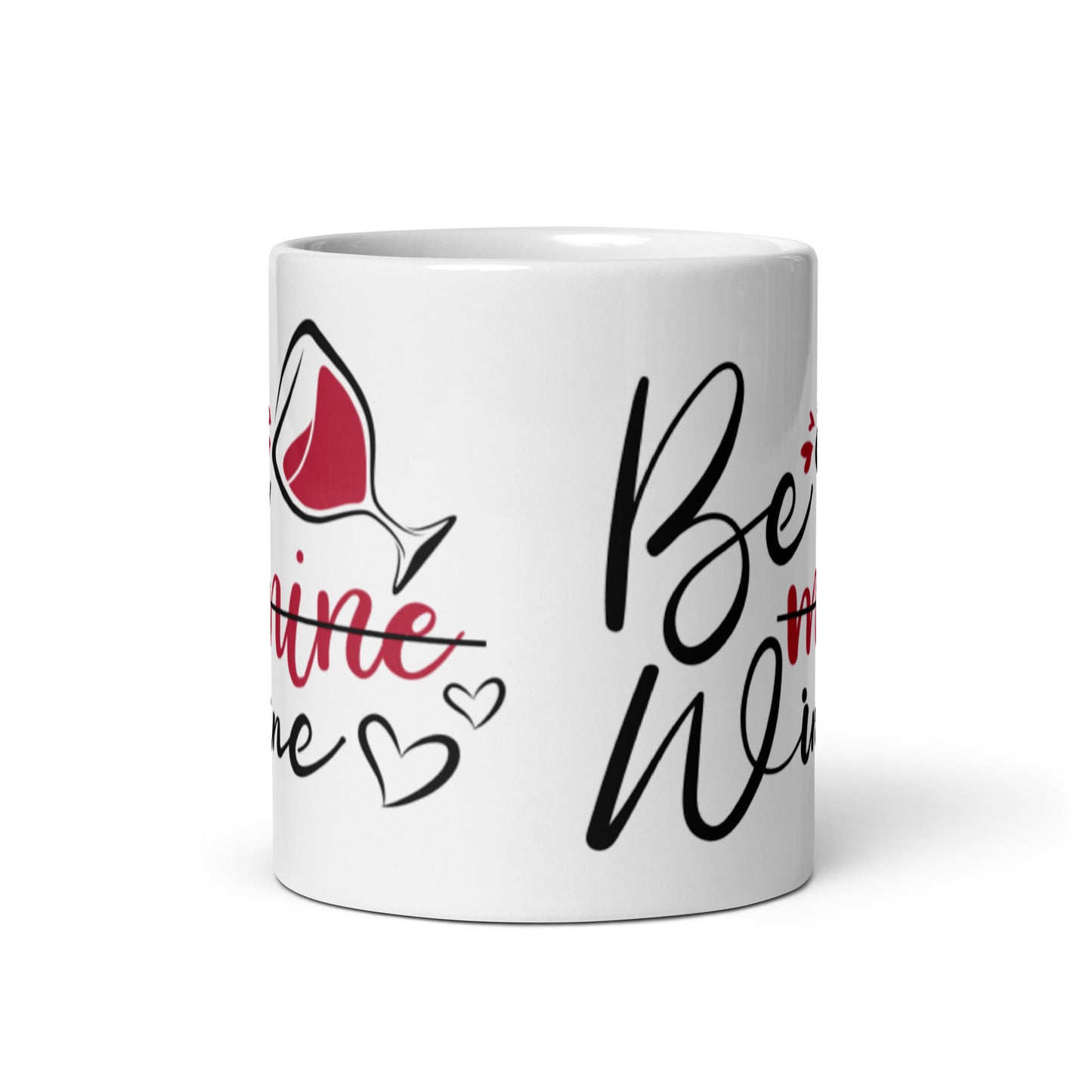 Be Wine White glossy mug
