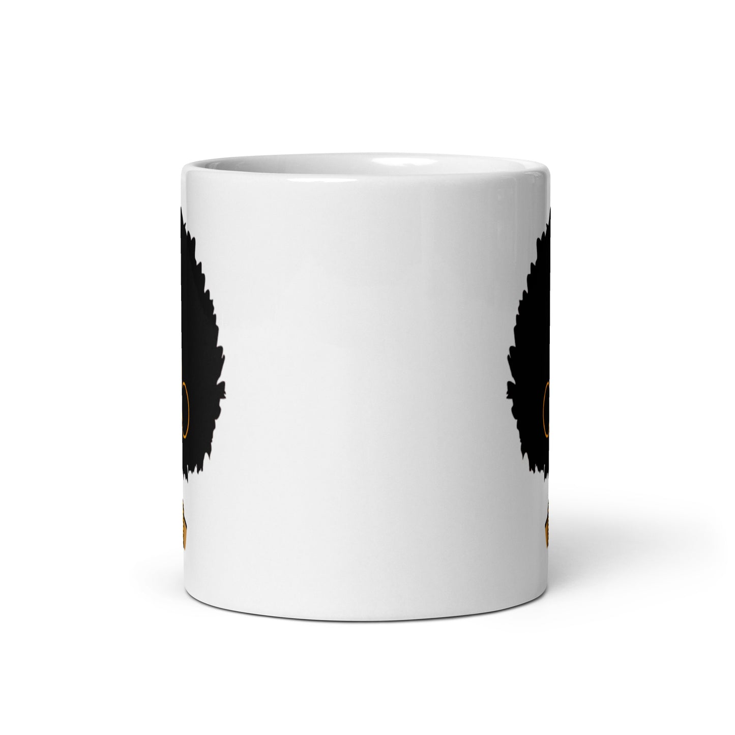 Pray White glossy mug