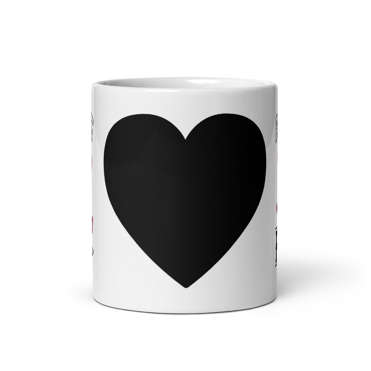 ABCDEF You White glossy mug