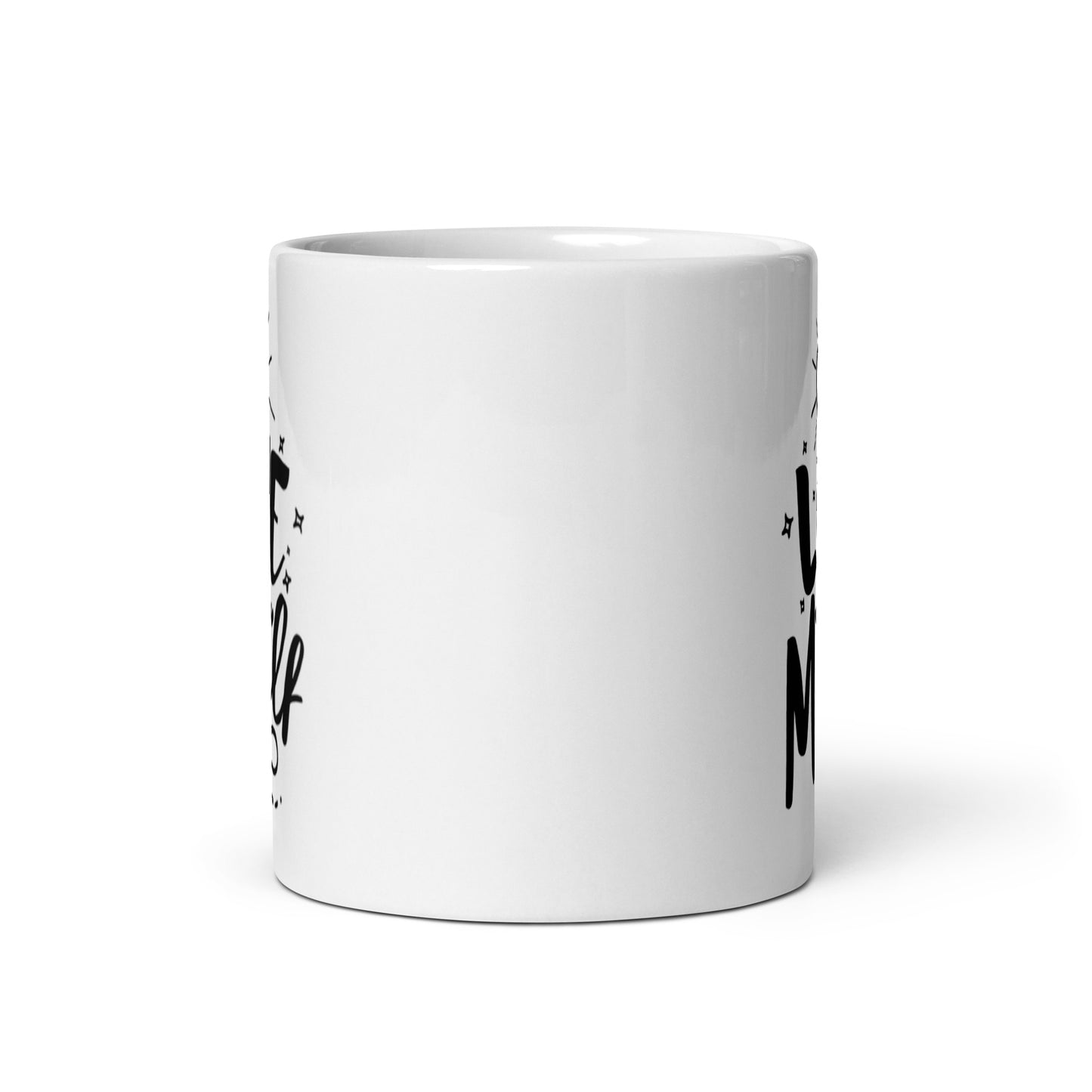 In Love With Myself White glossy mug