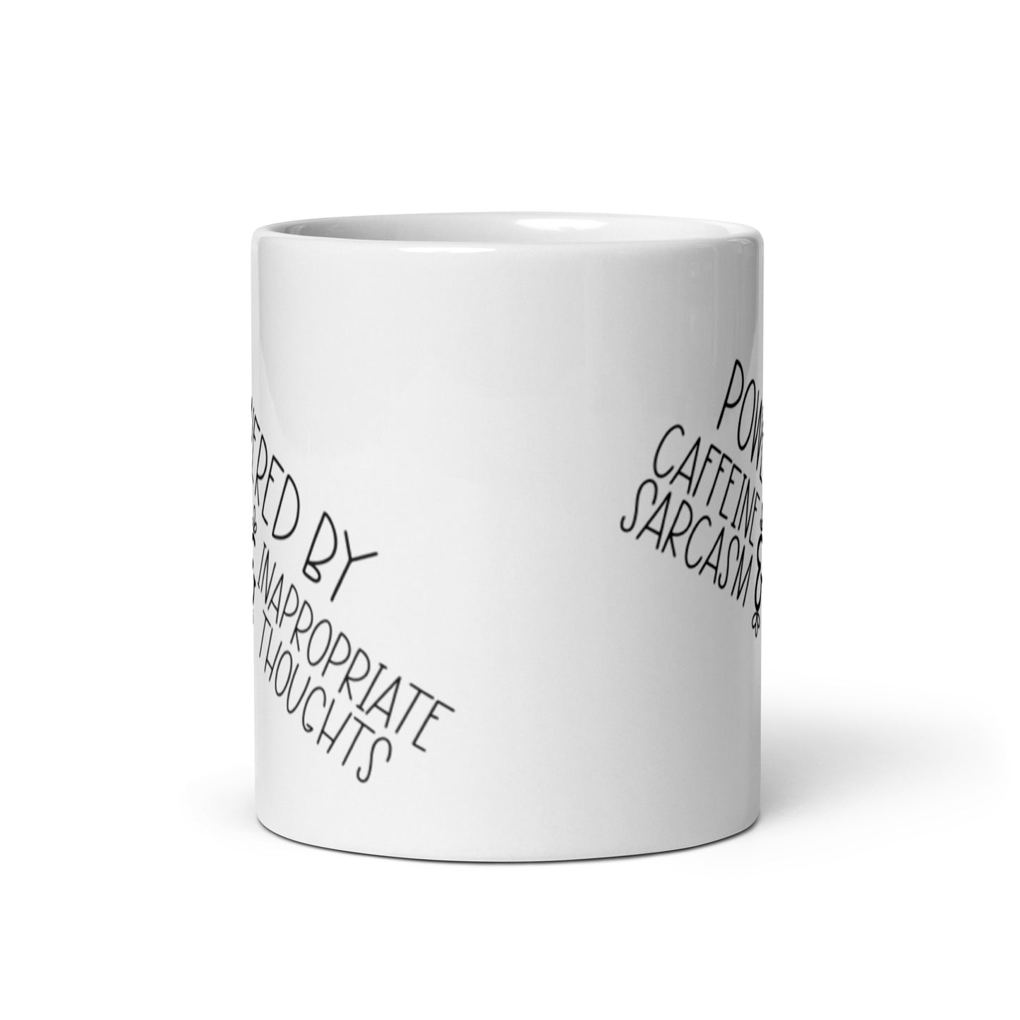 Powered By White glossy mug