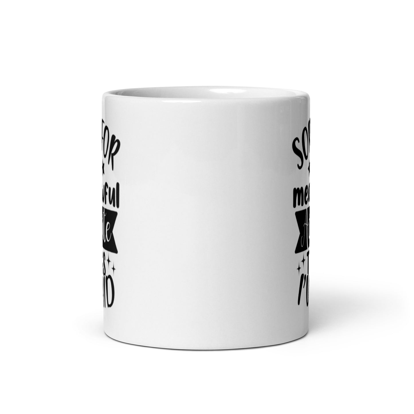 Sorry for the things I've said White glossy mug