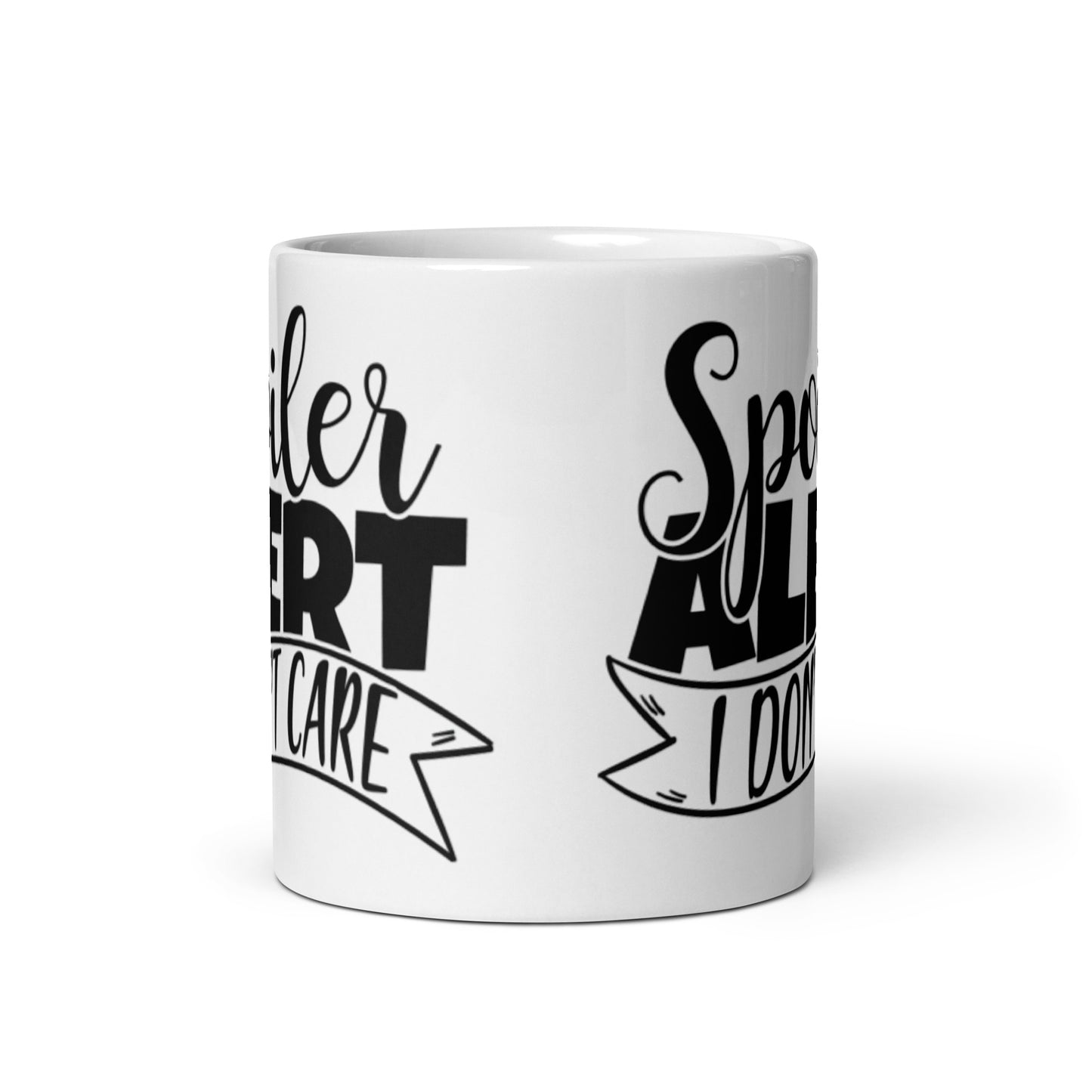 Spolier Alert White glossy mug