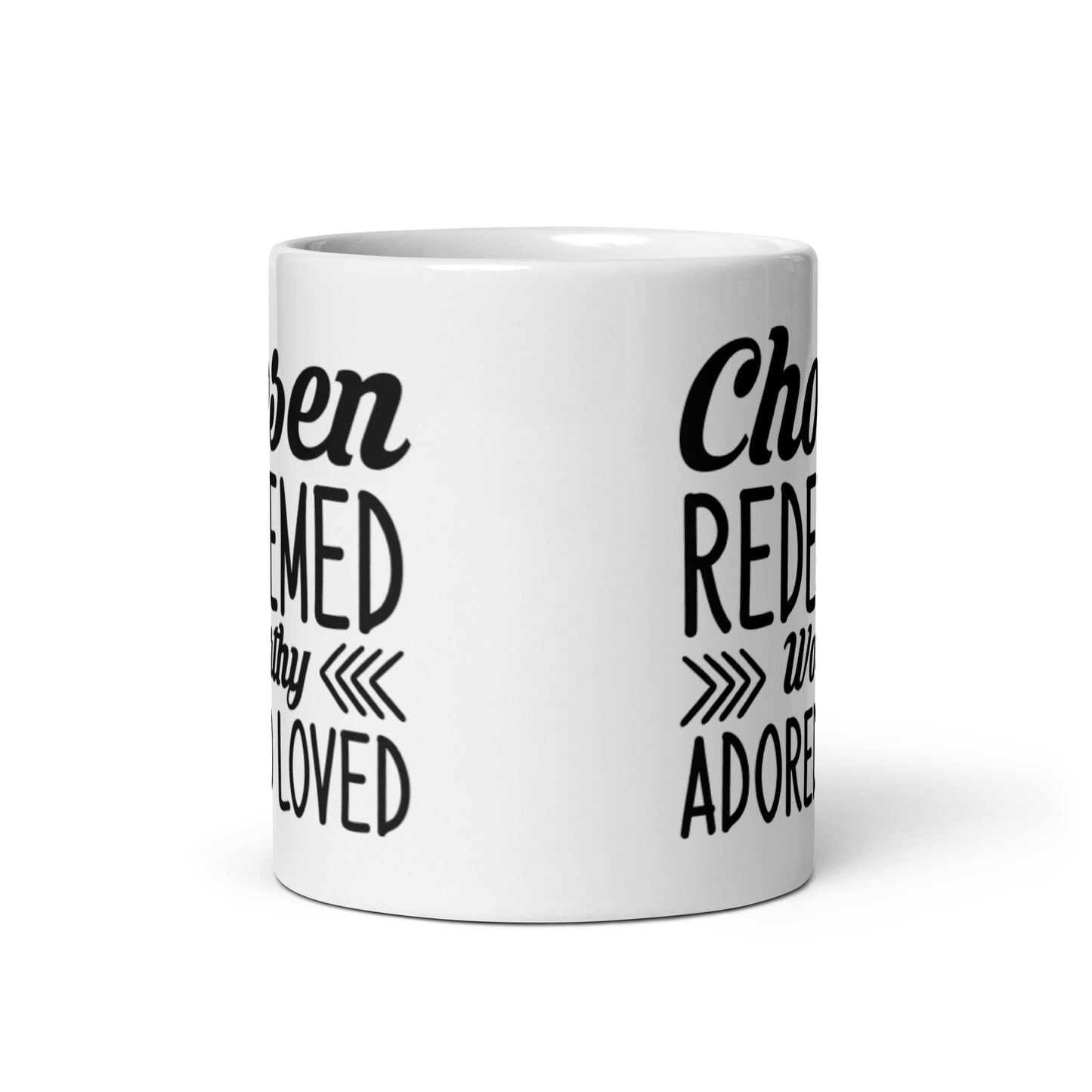 Chosen White glossy mug
