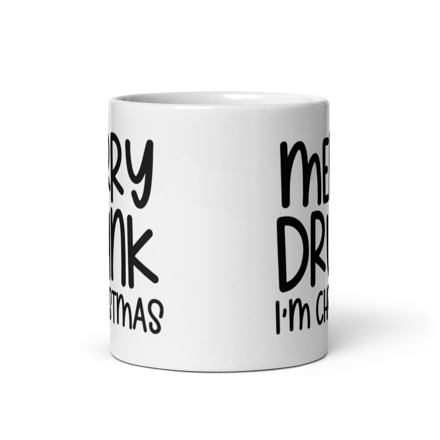 MERRY DRUNK I’M CHRISTMAS White glossy mug