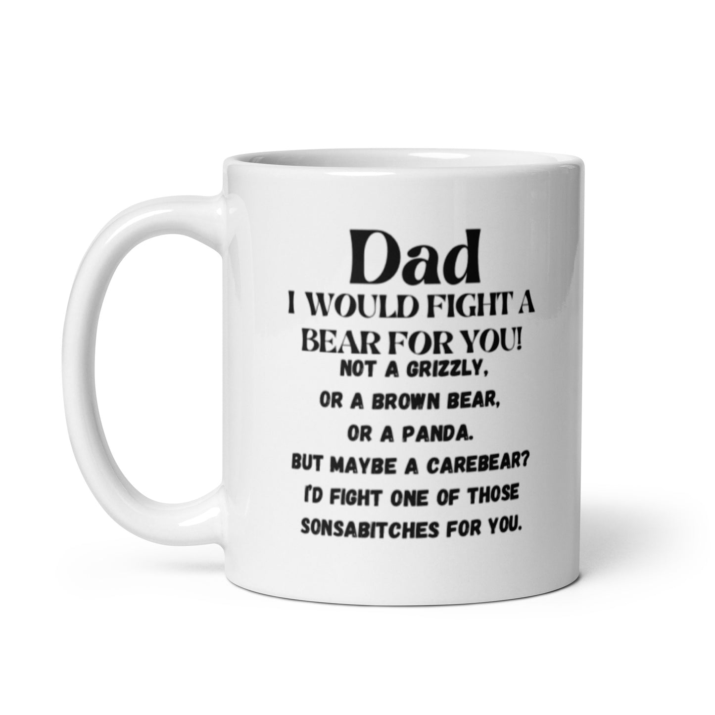 Dad White glossy mug